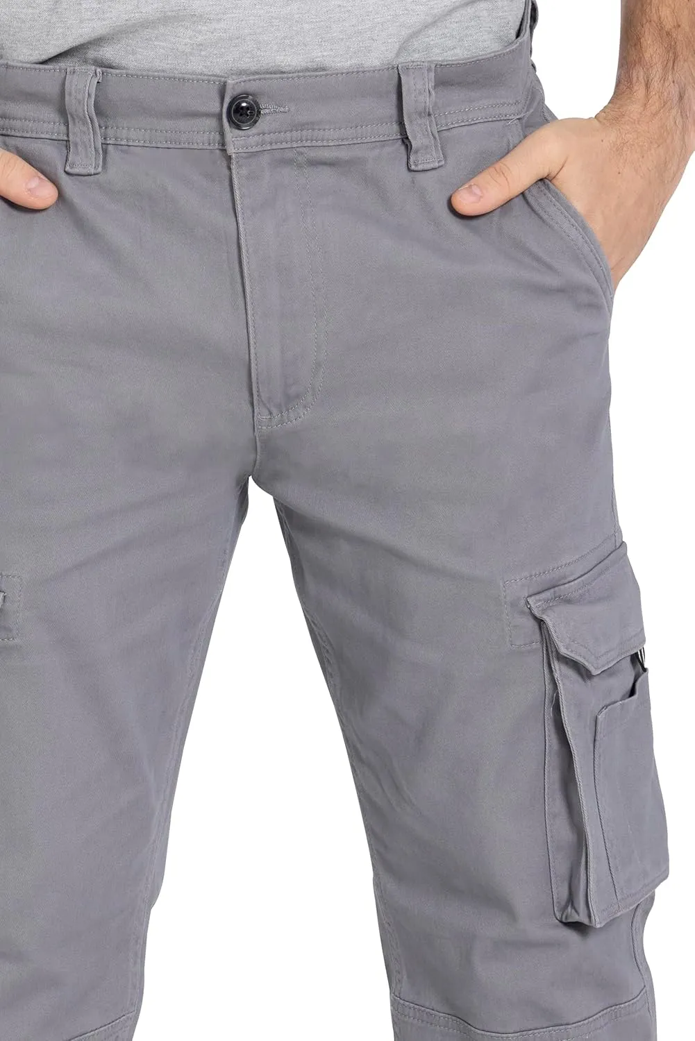 Alamo Casual Cargo Pants for Men - Stretchable, Regular Fit Cargo Work Pants for Men - 6 Pocket Outdoor Mens Work Pants