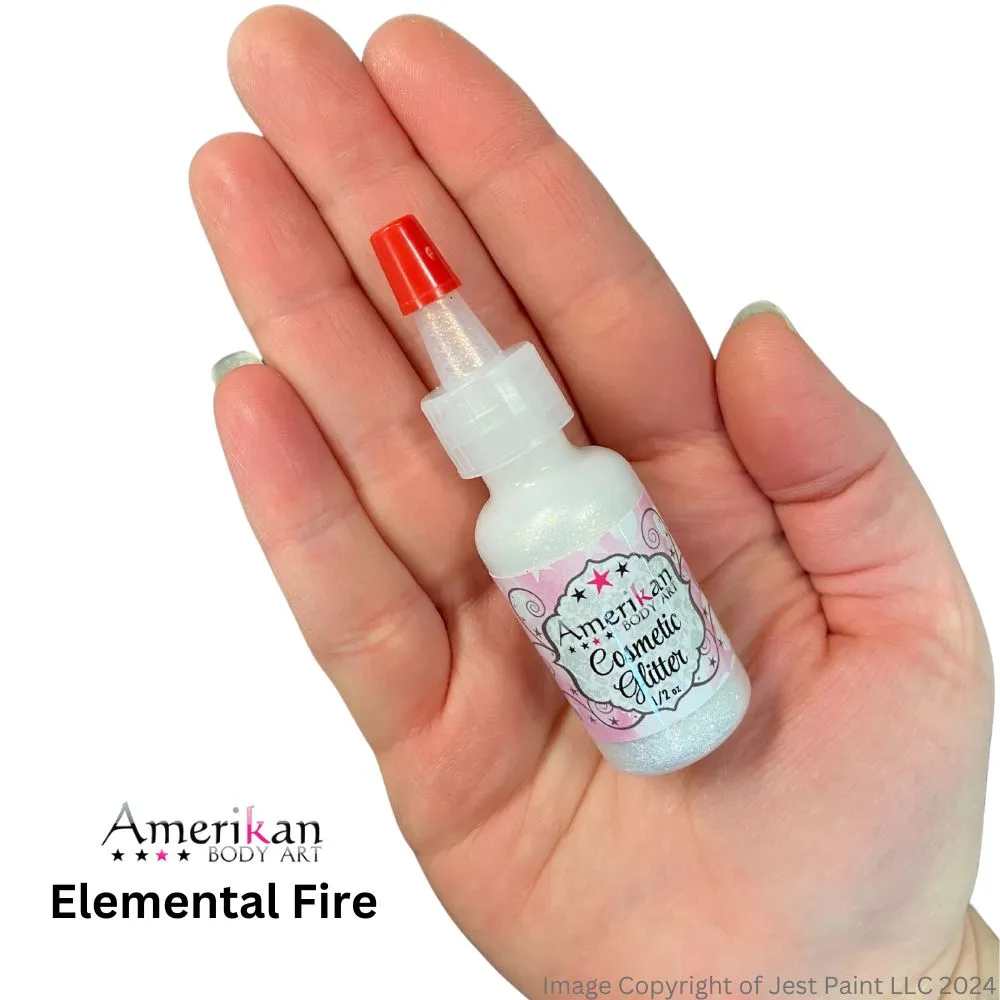 Amerikan Body Art | Face Paint Glitter Poof - Holographic - Elemental Fire (1/2oz)  #26