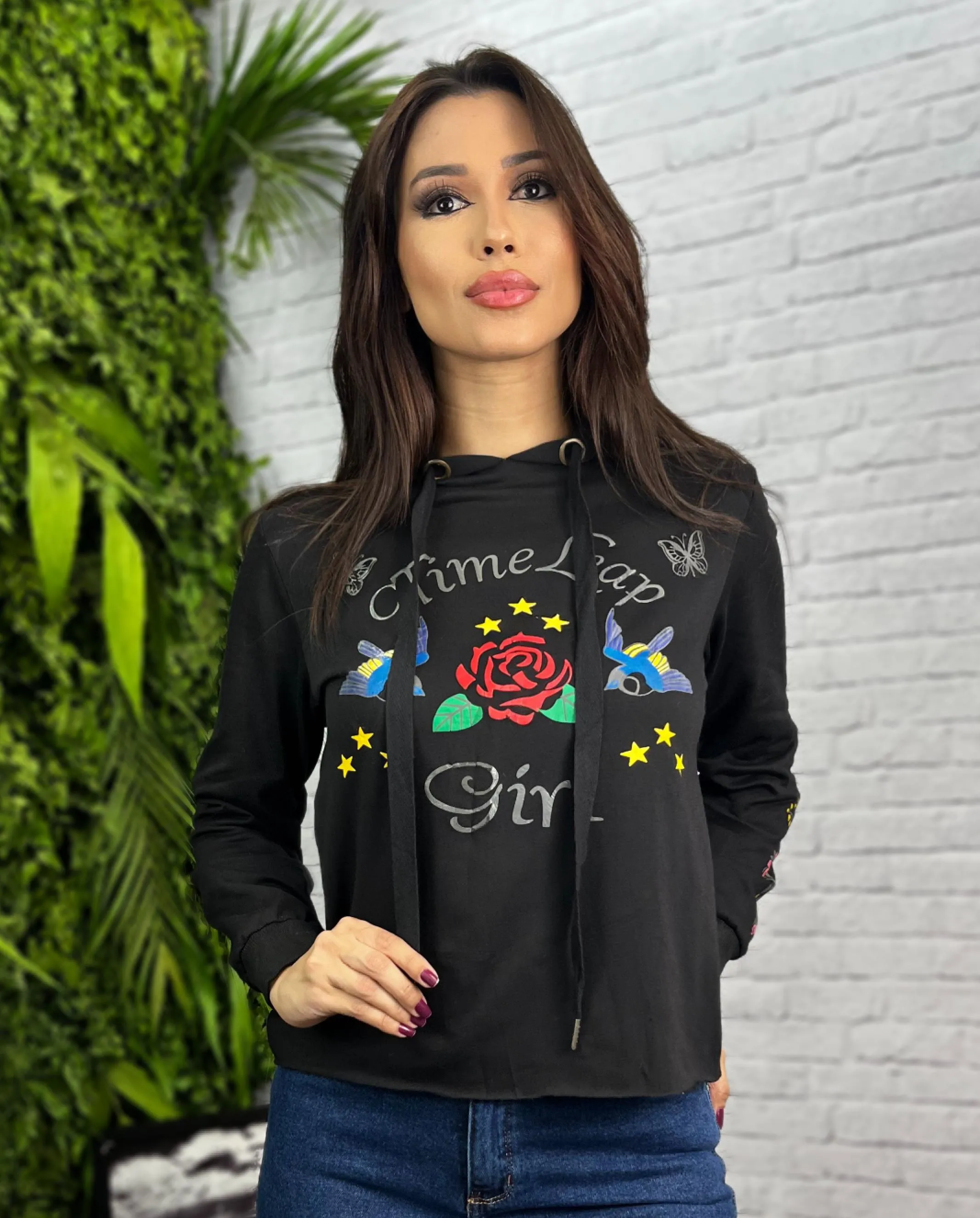Blusa Com Capuz Time Leap 53393 (17C)
