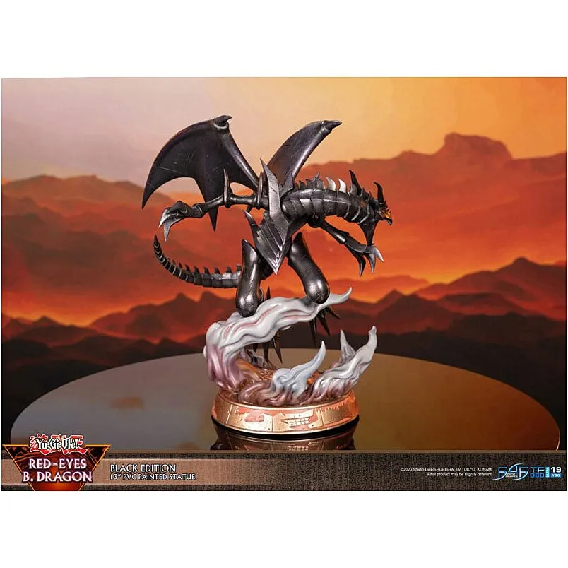 First 4 Figures: Yu Gi Oh - Dragon Negro De Ojos Rojos 13 Pulgadas
