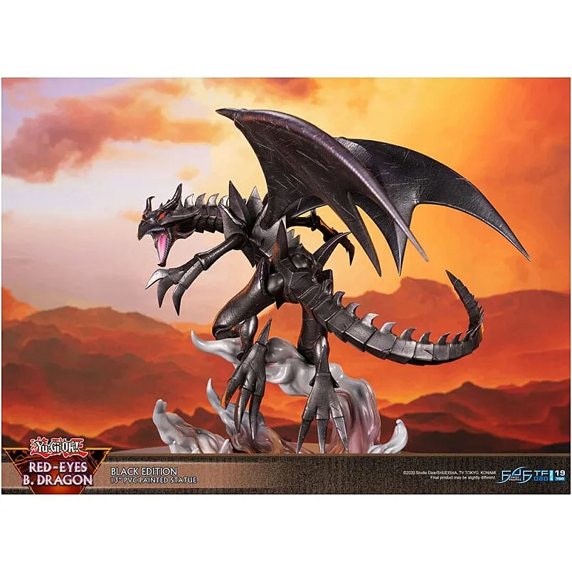 First 4 Figures: Yu Gi Oh - Dragon Negro De Ojos Rojos 13 Pulgadas