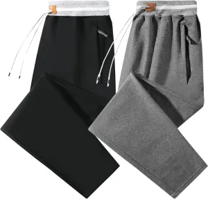 FoxQ Mens Sweatpants with Pockets Sports Joggers Athletic Running Casual Yoga Pants