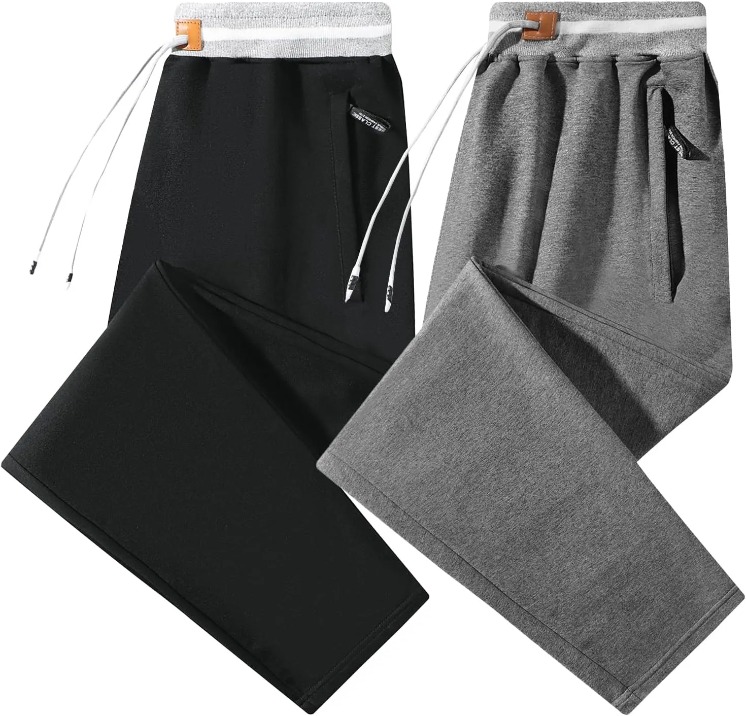 FoxQ Mens Sweatpants with Pockets Sports Joggers Athletic Running Casual Yoga Pants