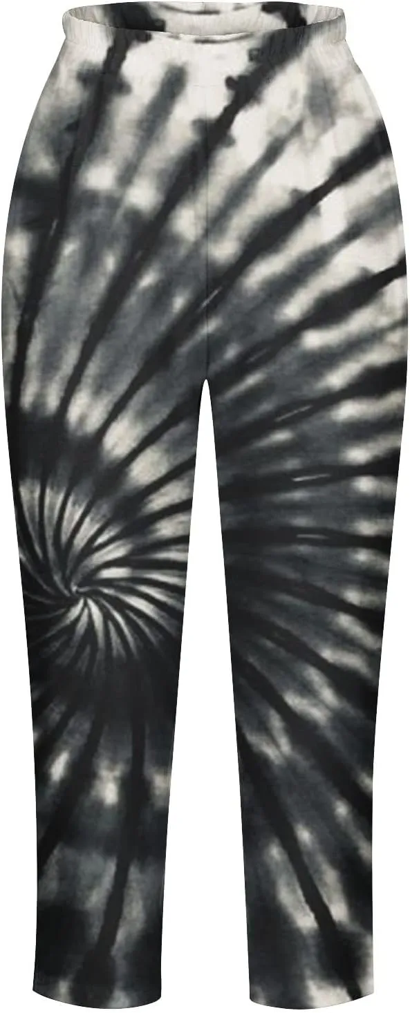 Funny High Waisted Capri Leggings for Women Cute Cow Print Yoga Pants Tummy Control Yoga Leggings Short Sweatpants