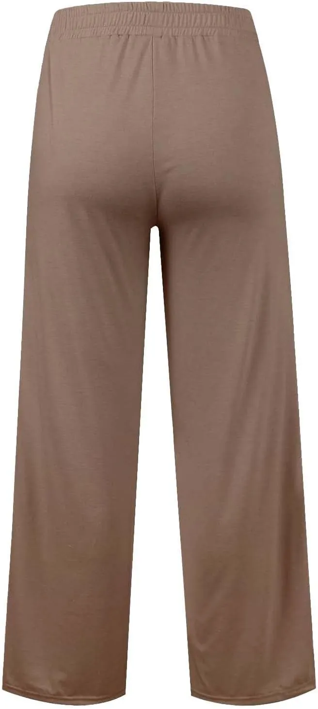 Girls Oversized Wide Leg Sweatpants Drawstring Kids Baggy Straight Leg Track Pants Casual Plain Pockets