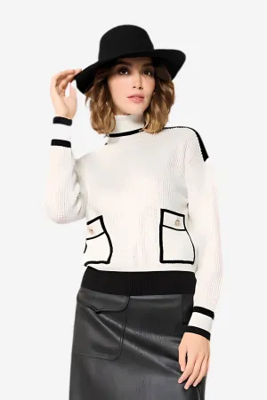 Jersey Cuello Alto para Mujer de Bocetto