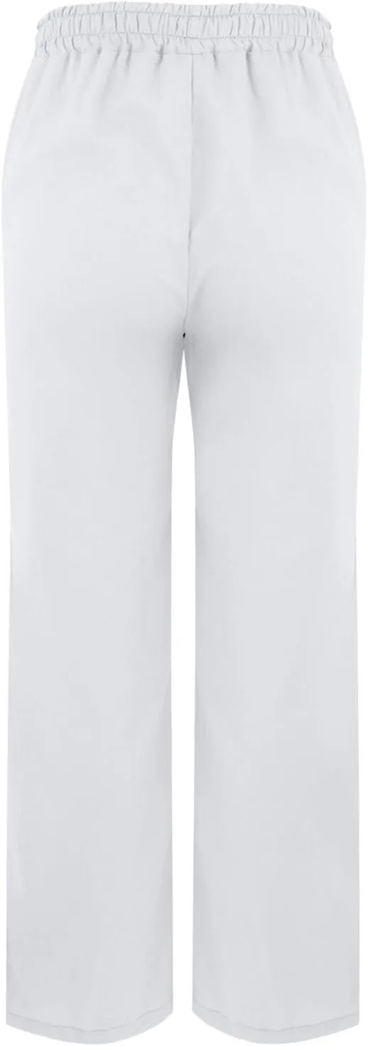 Linen Pants for Women 2025 Summer High Waist Elastic Straight Leg Lounge Pant Casual Lightweight Beach Trousers