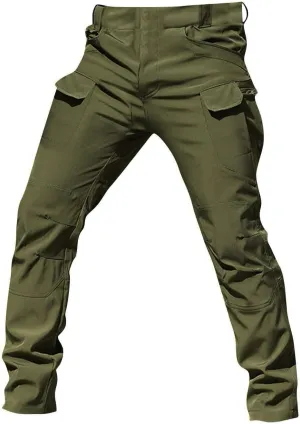 Mens Cargo Pants Baggy Outdoor Waterproof Hiking Work Pants Stretch Multi Pockets Lightweight Classic Tactical Sweatpant