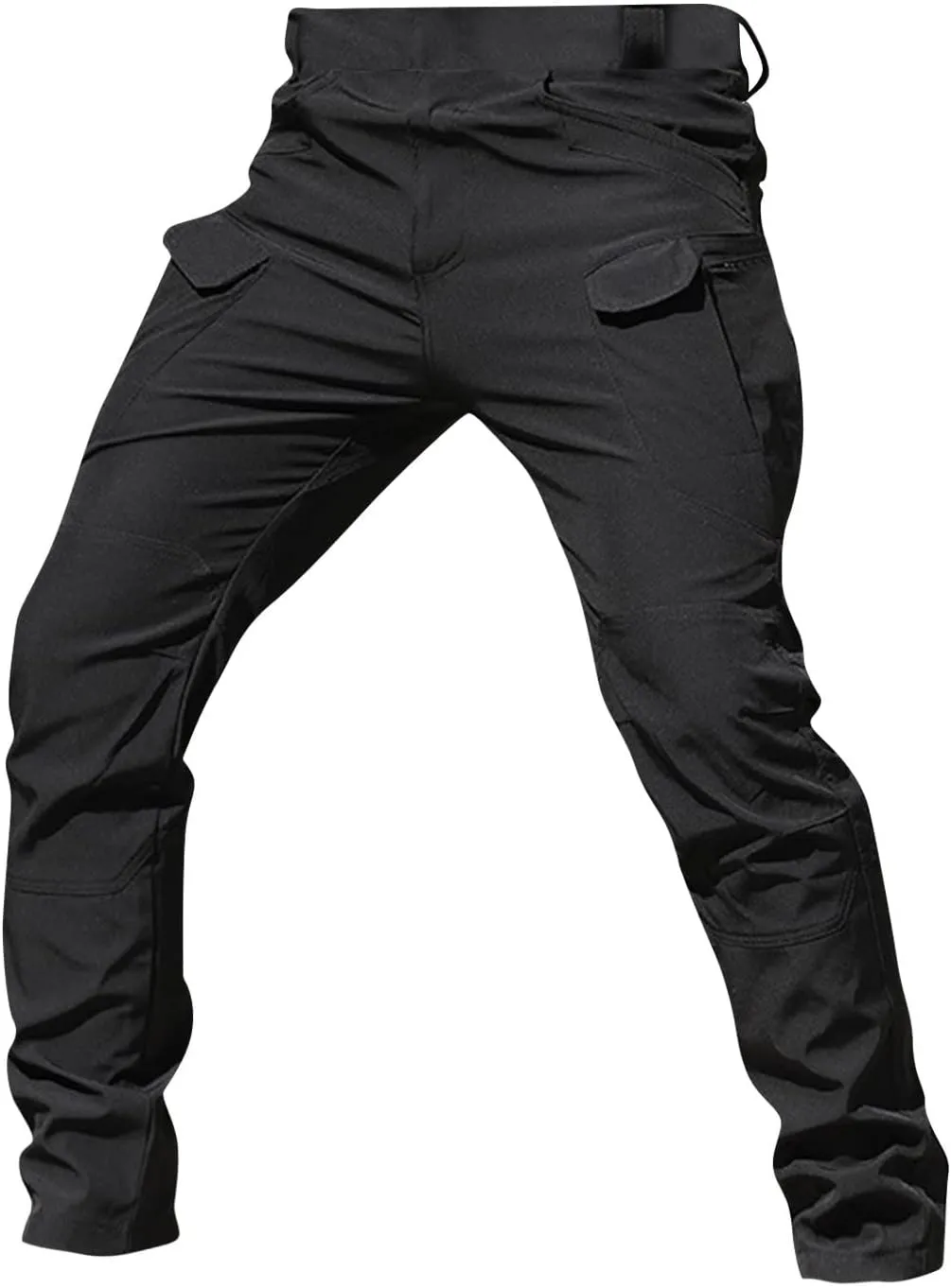 Mens Cargo Pants Water Resistant Relaxed Fit Hiking Work Pants Multi Pockets Ripstop Flex Baggy Camo Tactical Pants