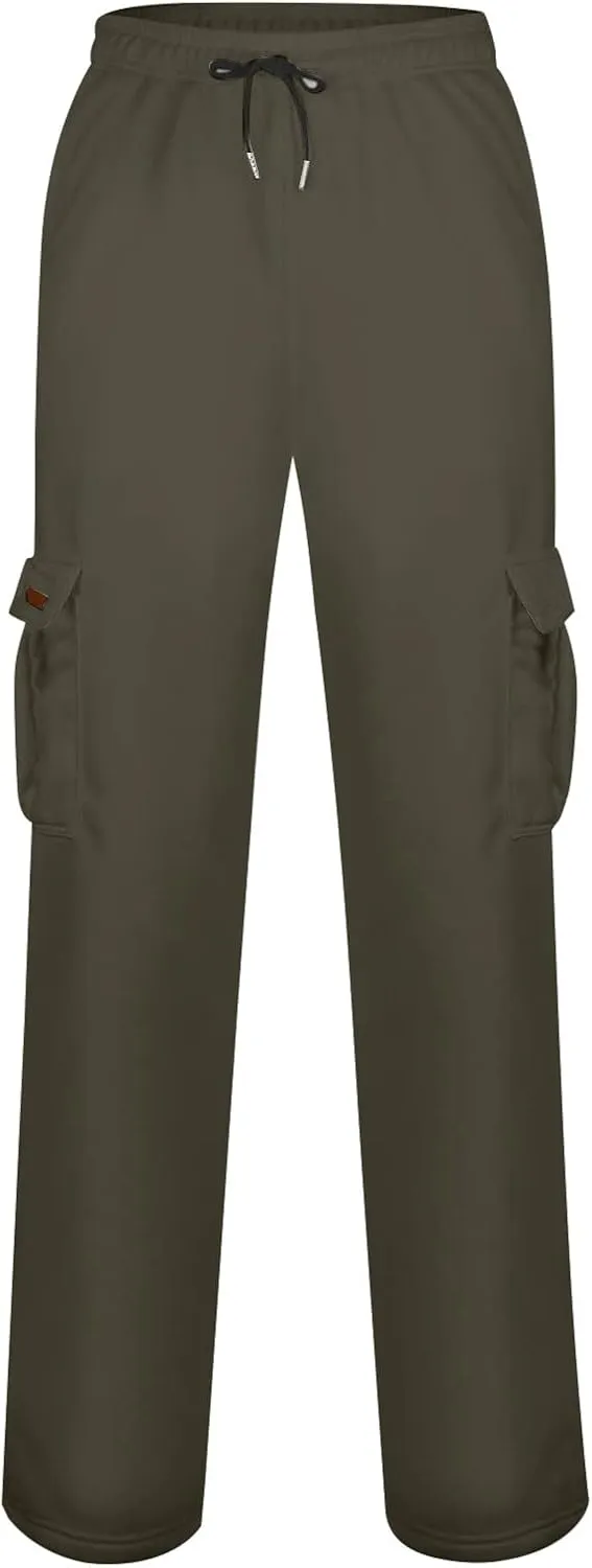 Men's Casual Jogger Pants Breathable Chino Relaxed Fit Outdoor Cargo Pants Sport Loose Fit Twill Jogging Sweatpants
