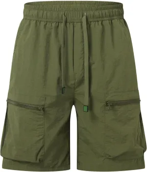 Men's Shorts Summer Minimalist Loose Cargo Casual Sports Pants Asymmetric Active Bermuda Shorts String Drop Crotch