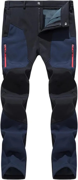 Men's Snow Ski Hiking Pants Waterproof Fleece Lined Pants Outdoor Sports Cycling Climbing Trousers Snowboard Pants