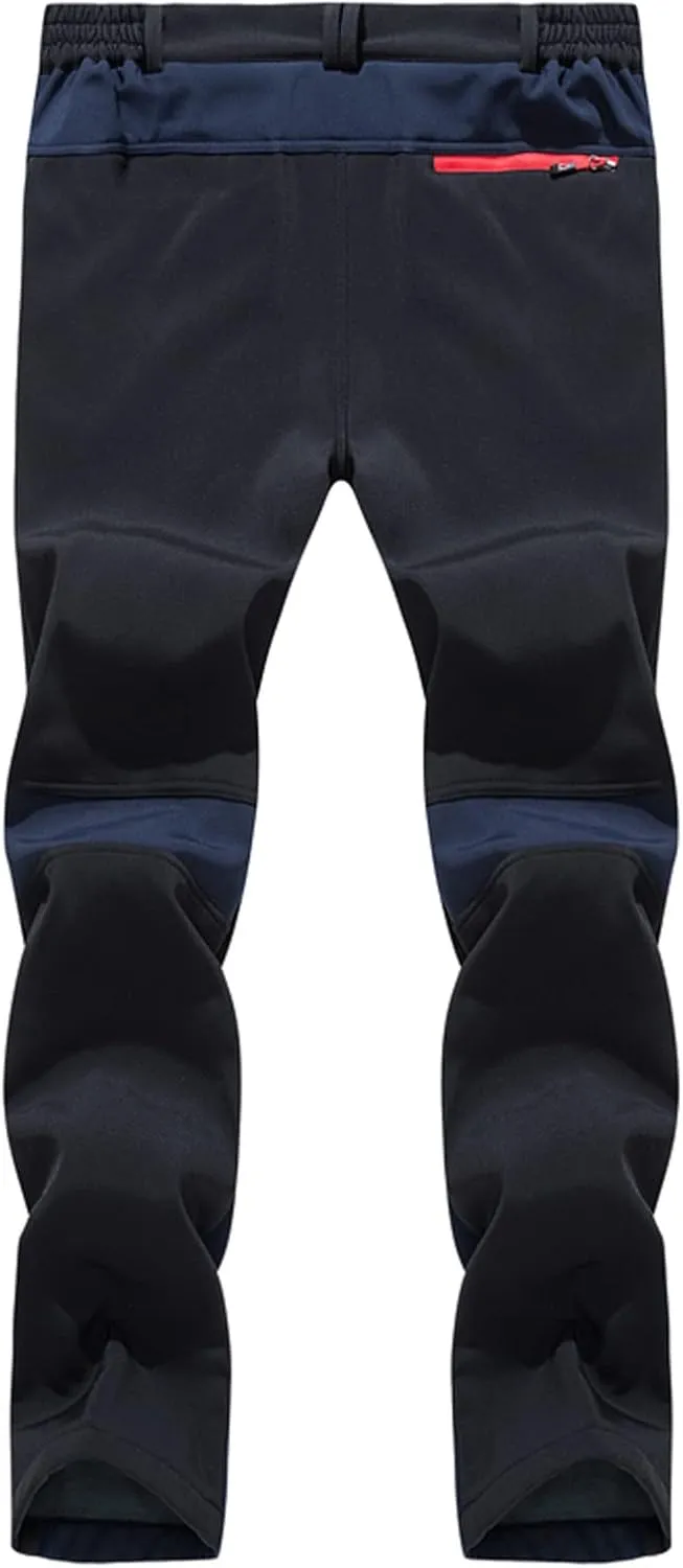 Men's Snow Ski Hiking Pants Waterproof Fleece Lined Pants Outdoor Sports Cycling Climbing Trousers Snowboard Pants