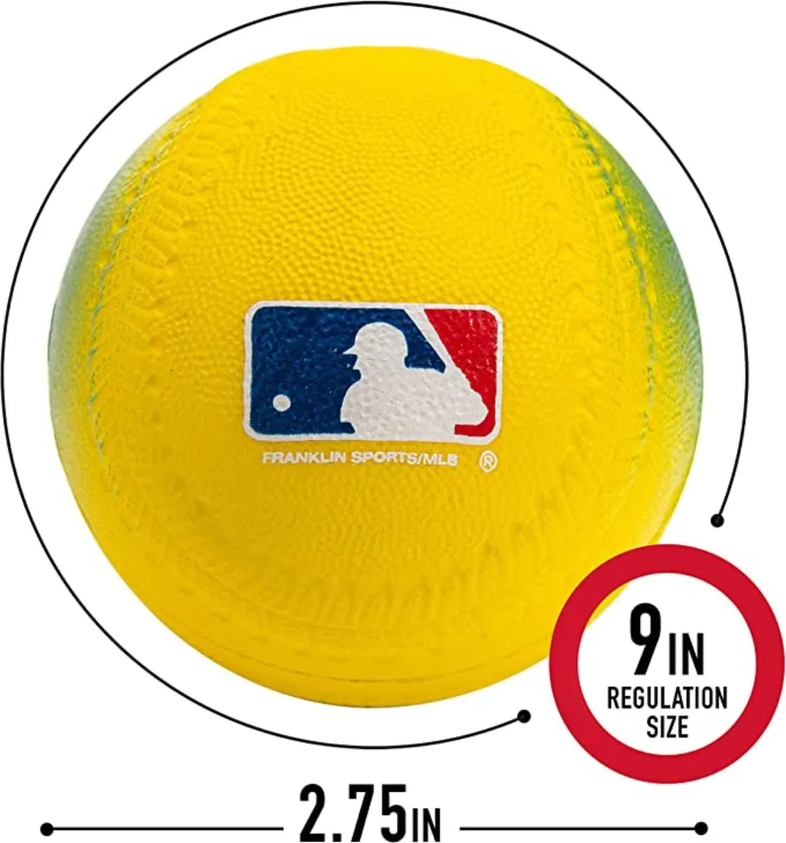 Mlb 70Mm Foam Baseball 3Pk
