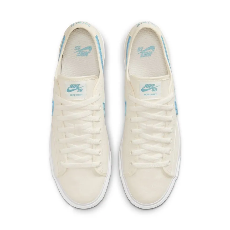 NIKE SB BLAZER COURT - Phantom/Phantom/Gum Light Brown/Cerulean