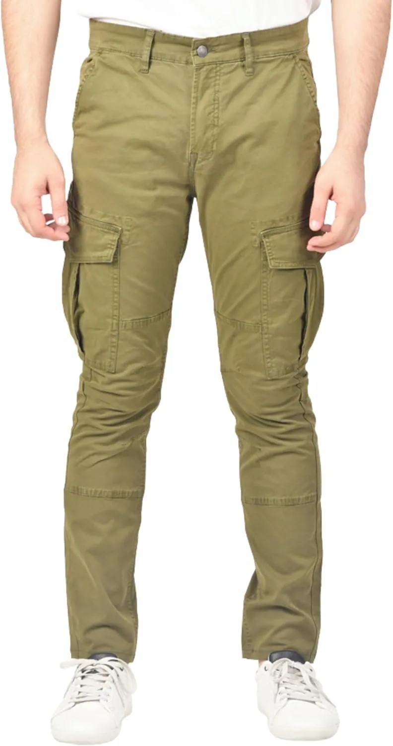 Soroor Cargo Pants for Men, Slim Fit Tapered Mens Cargo Pants, Tactical Pant for Men Work & Utility | Stretch Twill Cotton