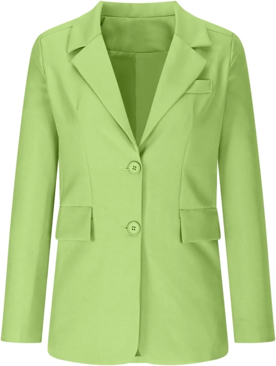 Women Business Casual Blazer with Lined,Professional Work Suit Jacket with PocketsLong Sleeve Button Open Front