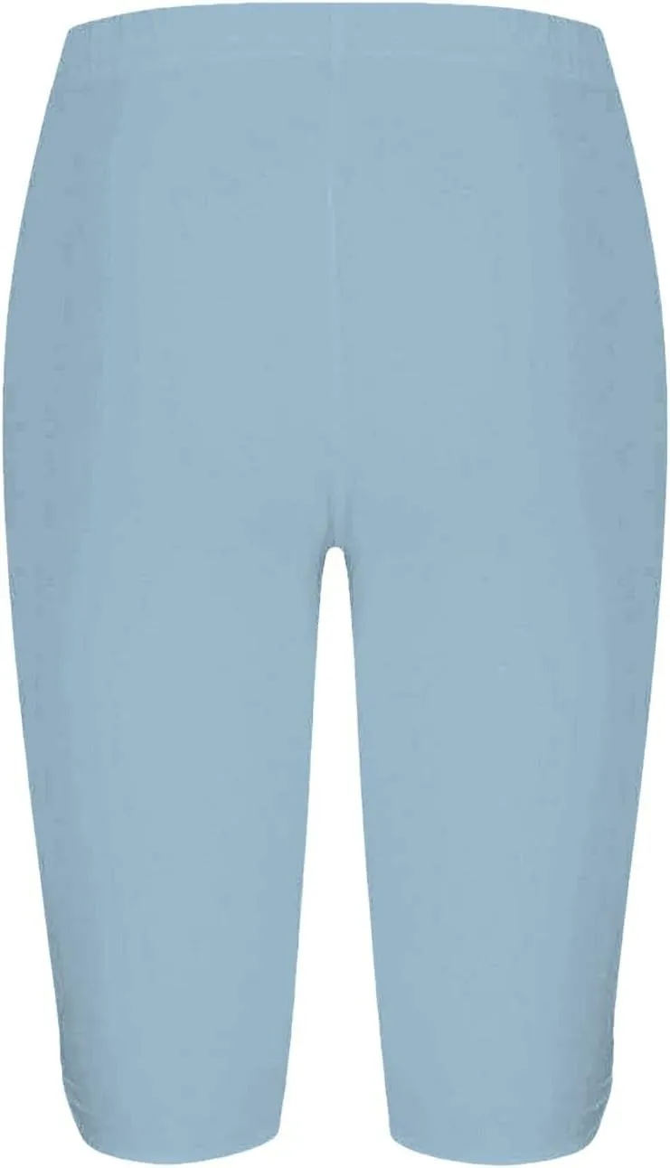 Women's Leggings, High Waisted Knee Length Capris Stretch for Casual Yoga Pants Workout Exercise