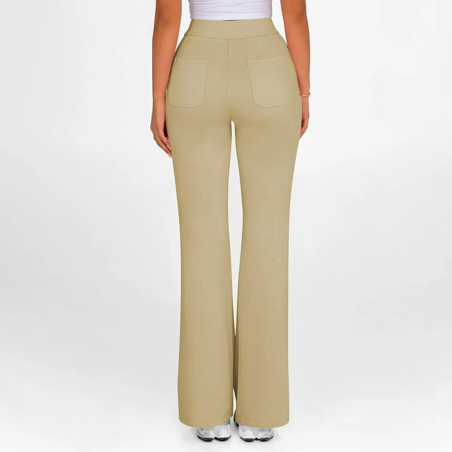 Women's Yoga Pants High Waisted Flare Pants Bell Bottom Leggings Drawstring Lounge Pants Comfy Casual Pants Gym Pants